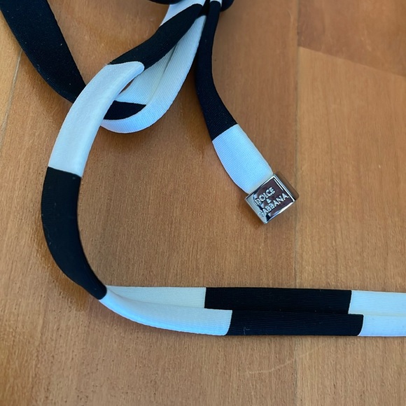 Dolce&Gabbana Zebra Triangle Two-Piece Bikini Set - Black/White XS - Picture 6 of 10